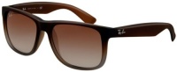 Ray Ban RB 4165 Justin Sunglasses 854/7Z Rubber Brown On Grey