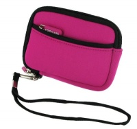 rooCASE (Pretty Hot Pink) SLV2 Neoprene Sleeve Carrying Case Canon PowerShot SX230 HS GPS-enabled Digital Camera