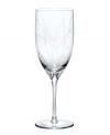 Delicate floral springs and beaded texture grace this crystal beverage glass (shown left), a pattern made especially for your Bellina china.