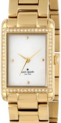 Kate Spade New York Women's 1YRU0064 Gold Bracelet Crystal Bezel Waldorf Watch