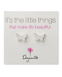 Butterflies send hearts aflutter: these Dogeared stud earrings are just right as a little something special.