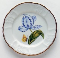 Anna Weatherley Old Master Tulips Salad Plate Purple/Blue