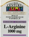 21st Century L-Arginine 1000 Mg Tablets, 100-Count