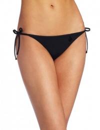 Calvin Klein Women's ckone string classic swimsuit bottom,Ck Black,Medium