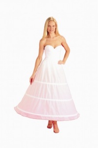 New 3 Bone Hoop Skirt Bridal Taffeta Bridal Petticoat Wedding Gown Slip (CH130DS)