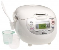 Zojirushi NS-ZCC18 10-Cup (Uncooked) Neuro Fuzzy Rice Cooker and Warmer, Premium White