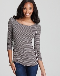 Stripes of varying widths embolden this Ella Moss tee, elevating it from a basic to a standout.