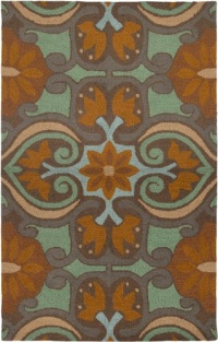 Rizzy Home CT2244 Country 5-Feet by 8-Feet Area Rug, Brown