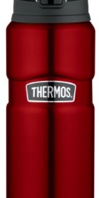 Thermos Stainless King 24-Ounce Leak Proof Drink Bottle, Cranberry