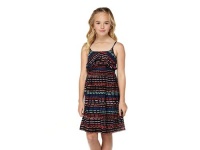 Roxy Girls 7-16 Break The Rules, True Black Stripe, Large