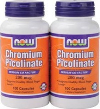 Now Foods Chromium Picolinate, 200 Mcg , 200 Capsules