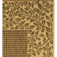 Safavieh Courtyard Collection CY0727-3009 Brown and Natural Indoor/Outdoor Area Rug, 6-Feet 7-Inch by 9-Feet 6-Inch