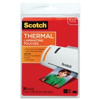 Scotch(TM) Thermal Laminating Pouches, 5.31 Inches x 7.28 Inches, 20 Pouches (TP5903-20)