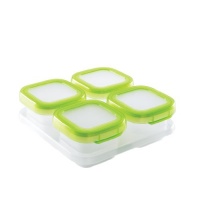 OXO Tot Baby Blocks Freezer Storage Containers 4-Ounce, Set 4, Clear