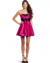 Trixxi Juniors Taffeta Dress, Fuchsia, 9