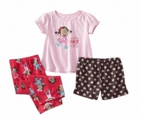 JUST ONE YOU By Carters Girls 3-Piece Pajama Set - Monkey (5T)