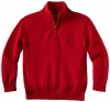 Nautica Sportswear Kids Boys 2-7 One-Fourth Zip Solid Sweater, Red, Medium