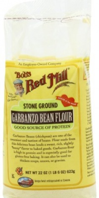 Bob's Red Mill Garbanzo Bean Flour, 22-Ounce (Pack of 4)