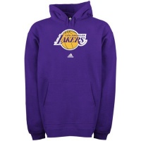 Los Angeles Lakers adidas Purple Primary Logo Hooded Sweatshirt