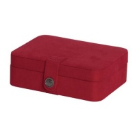 Giana Jewelry Box with Lift Out Tray Color: Red