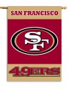 NFL San Francisco 49Ers 2-Sided 28-by-40-Inch House Banner