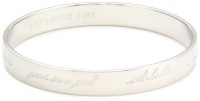 Kate Spade New York Bridesmaid Engraved Idiom Bangle Bracelet