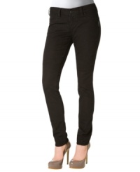 Skinny leg fit plus a neutral, black wash make these jeans a total closet staple! From Silver Jeans.