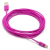 Aduro USB to Lightning Extra Long 10-FEET Charge & Sync Cable fits all Apple Devices with Lightning Connector - iPhone 5, iPad 4, iPad Mini, New iPod Touch and Nano (Purple) Retail Packaging