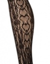 Hue Women's Python Net Tight, Black, Small-Medium