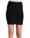 BCBGMAXAZRIA Women's Simone Knit Skirt, Black, Large