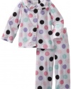 Calvin Klein Girls 2-6x Ck 2 Piece Polka Dot Set, Multi, 3T