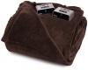 Sunbeam BW1214-030-470 Heated Electric Microplush Blanket, King, Walnut