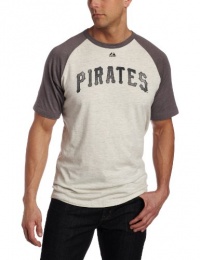 MLB Pittsburgh Pirates Roberto Clemente Legacy of Champions Short Sleeve Crew Neck Overdyed Ringer Tee Men's