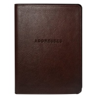 POST Desk Size Address Book, Rustico Brown