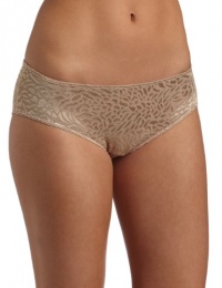 Calvin Klein Women's Seductive Comfort Etched Animal Hipster,Dune,Small