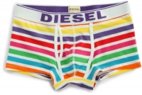 Diesel Men's Rainbow Divine Trunk, White Rainbow, Large