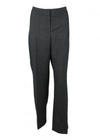 Jones New York Womens Ink Multi Pinstripe Trouser Pants 10