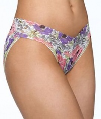 Poppy Print Signature Lace V-kini