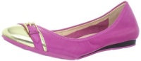 Cole Haan Women's Air Reesa Buckle Ballet Flat,Pink/Gold,9 B US