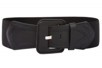 Ladies High Waist Fashion Stretch Belt with Tab Detailing