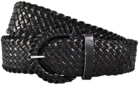 Vixen: Braided Metallic Faux PU Leather Belt for Trendy Women by 4fashion