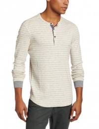 Lucky Brand Mens Men's Striped Twisted Slub Henley