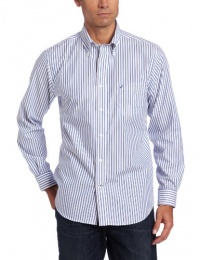 Nautica Men's Vineyard Striped Poplin Shirt