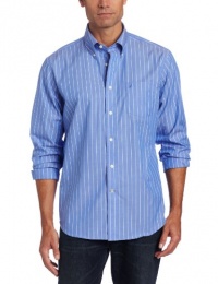 Nautica Men's Vineyard Poplin Striped Shirt