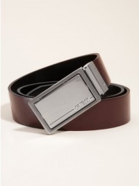 GUESS Four-Way Reversible Belt with Plaque Buc