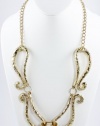 Bar III Necklace, 30 Gold-Tone Metal Scroll Frontal Necklace