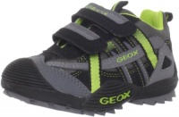 Geox Csavage15 Sneaker (Toddler/Little Kid),Black/Lime,27 EU(10 M US Toddler)