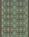 Granville Rugs Monterey Indoor/Outdoor Area Rug, Blue/Brown, 6' 7 x 9' 6