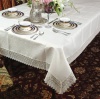 Treasure Lace Tablecloth Size: 120 W x 70 D, Color: White