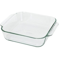 Pyrex Bakeware 8-Inch Square Cake Pan, Clear